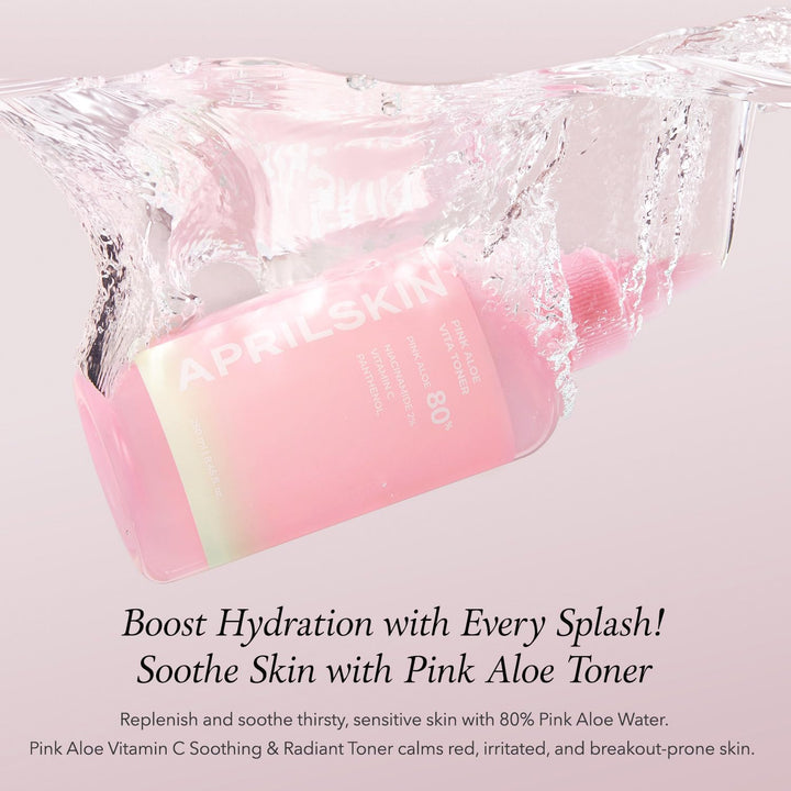 Pink Aloe Vitamin C Brightening Toner 250ML