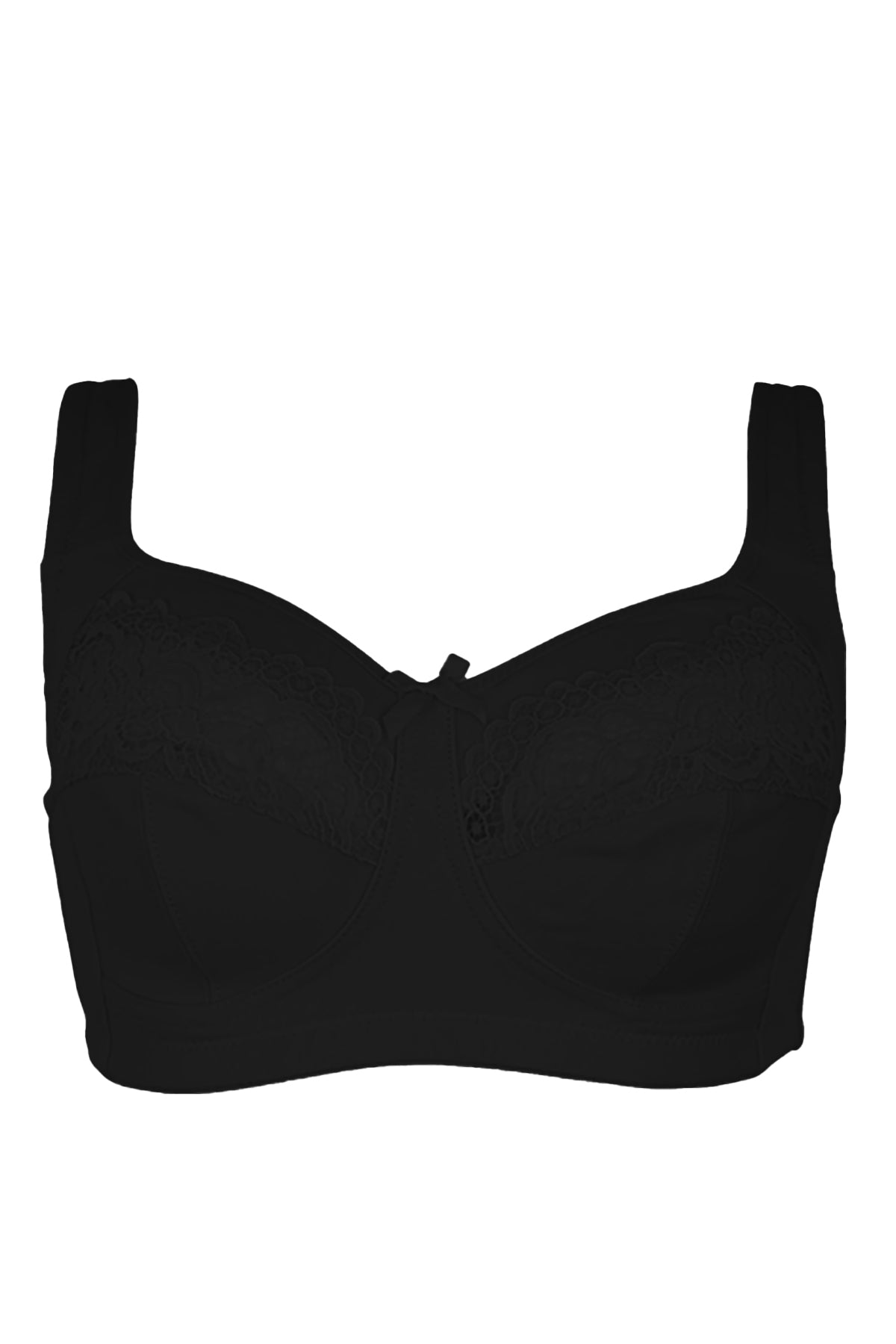 BLS - Cece Non Wired And Non Padded Cotton Bra - Black