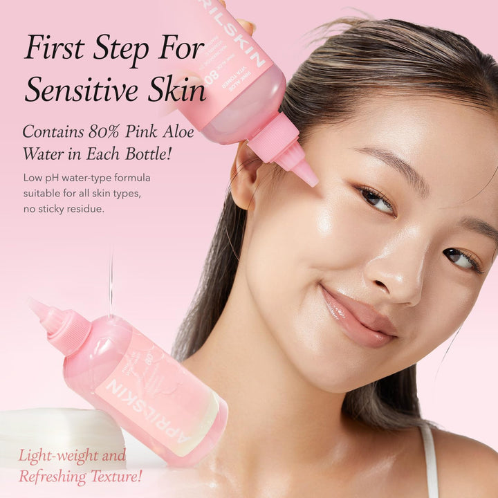 Pink Aloe Vitamin C Brightening Toner 250ML